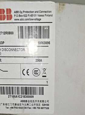 原装正品abb隔离开关。OT200E03P一议价商品