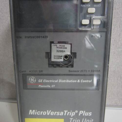 USED GENERAL ELECTRIC A332LSR MICROVERSA TRIP UNIT
