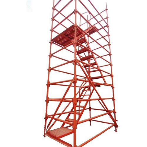 基坑安全梯笼Z型建筑工地路桥施工爬梯人字梯防护笼上下人行通道