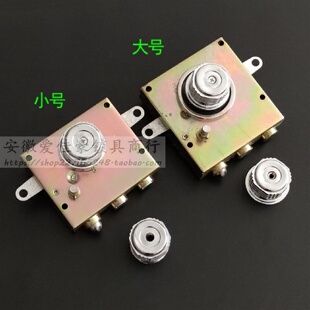 老式防盗门锁配件执手佳卫石牛十字自动碰锁旋钮把手大门外装锁