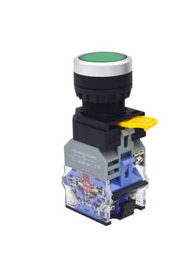 一佳按钮开关LA38A-11BDNT自复20ZS自锁带灯点动圆形电源启动