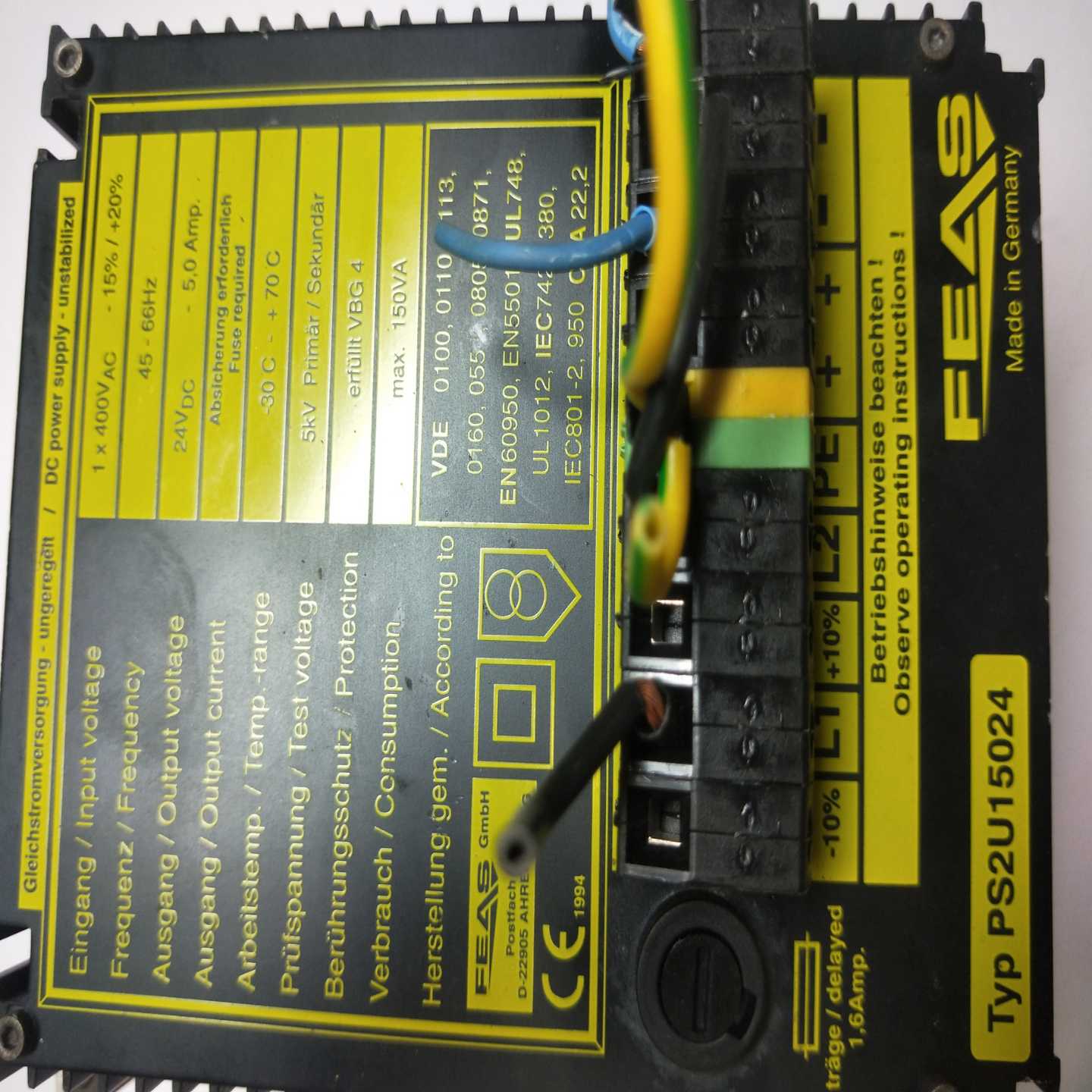 FEAS开关电源TypPS2U15024询价