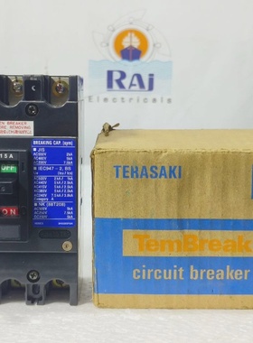 TERASAKI TEMBREAK XS50CS 3POLE 15A CIRCUIT BREAKER MCCB 7.5k