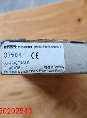 【请询价】全新ifm易福门OB5024光纤放大器原装正品德国制造实