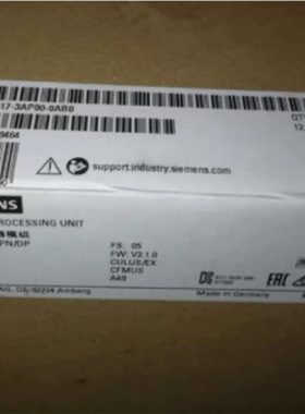 议价6ES7518-4AX00-1AC0西门子S7-1500标准型CPU模块6ES75184AX00