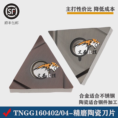 泰格钢件不锈钢刀片TNGG160402160404R-SF替换PR930TN60包邮