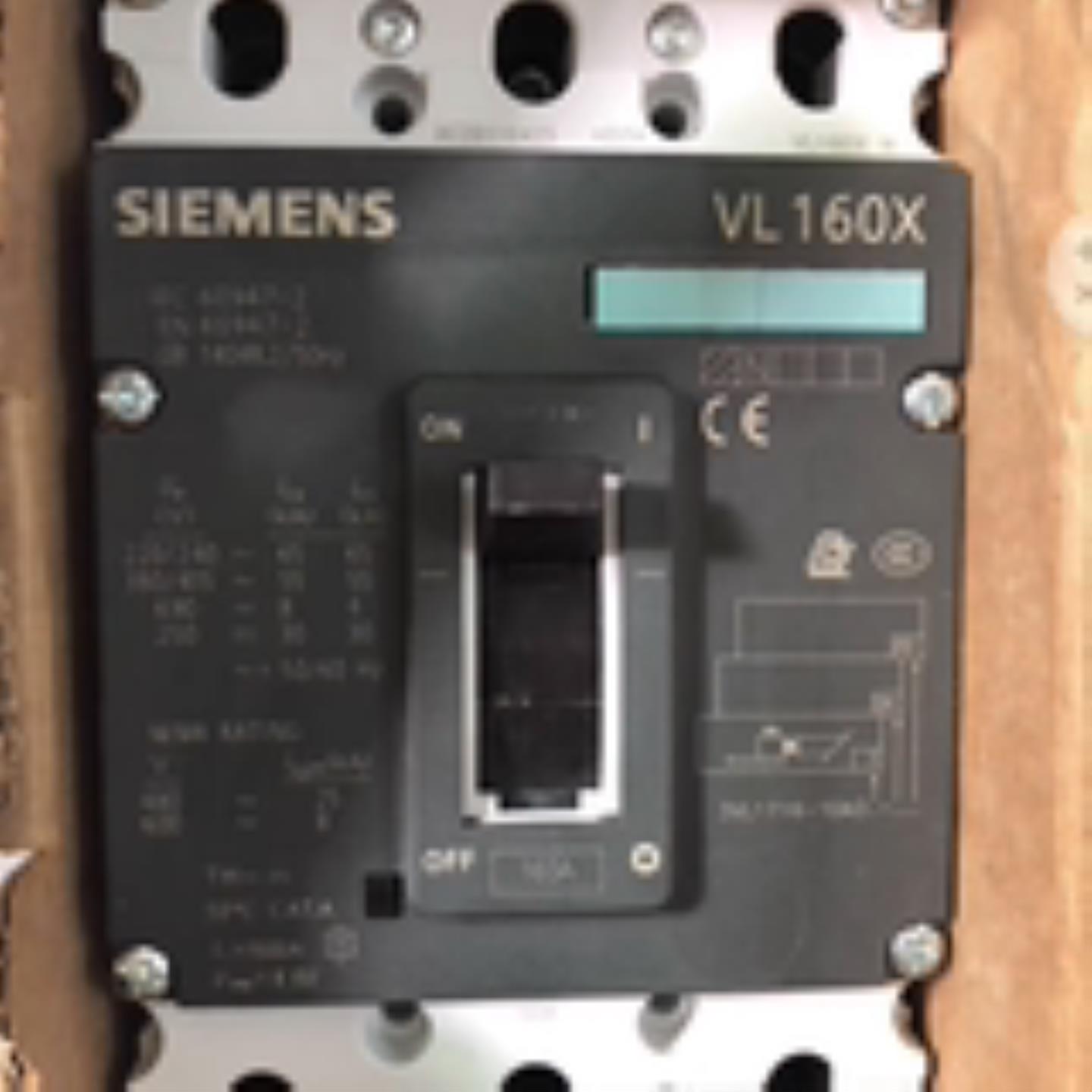 原装VL160X 3P 160A断路器3VL1716-1DD30-0AA0 40 50 63A