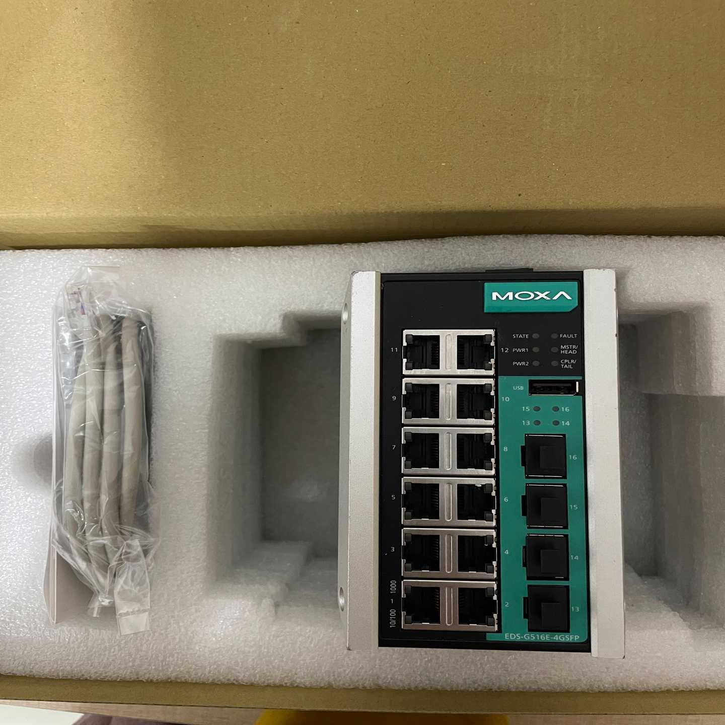 【请询价】摩莎 MOXA EDS-516E-4GSFP-T  16口工