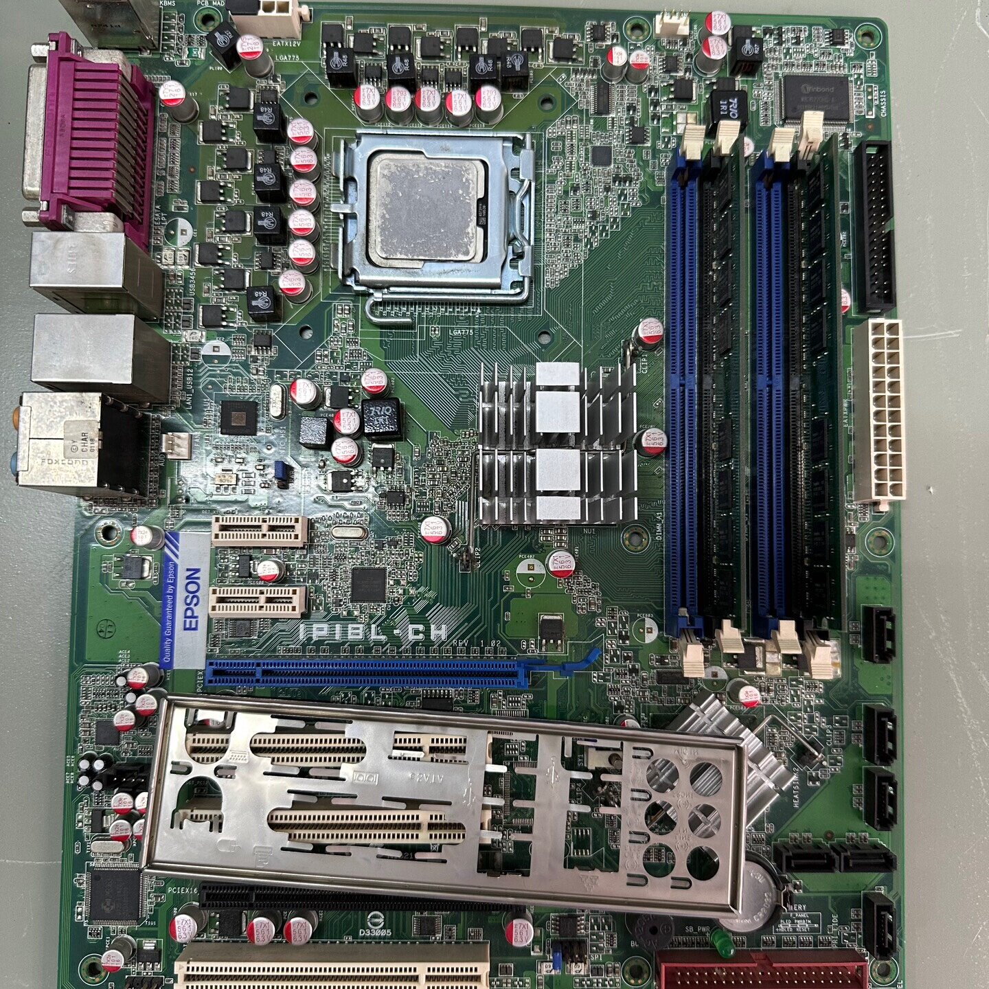 EPSONIPI8LCH775针工控设备机主板实物图&mdash;议价