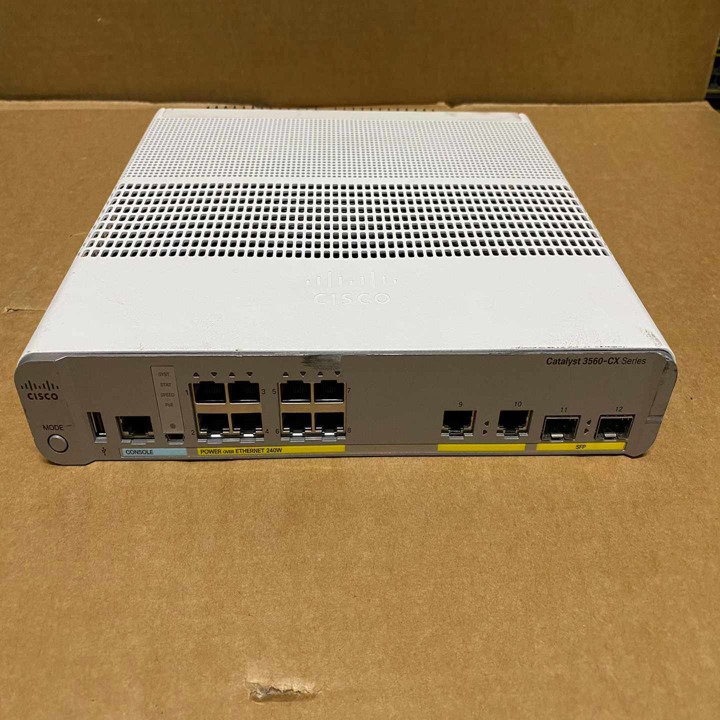 询价思科WS-C3560CX-8PC-S8口千兆PoE交换机