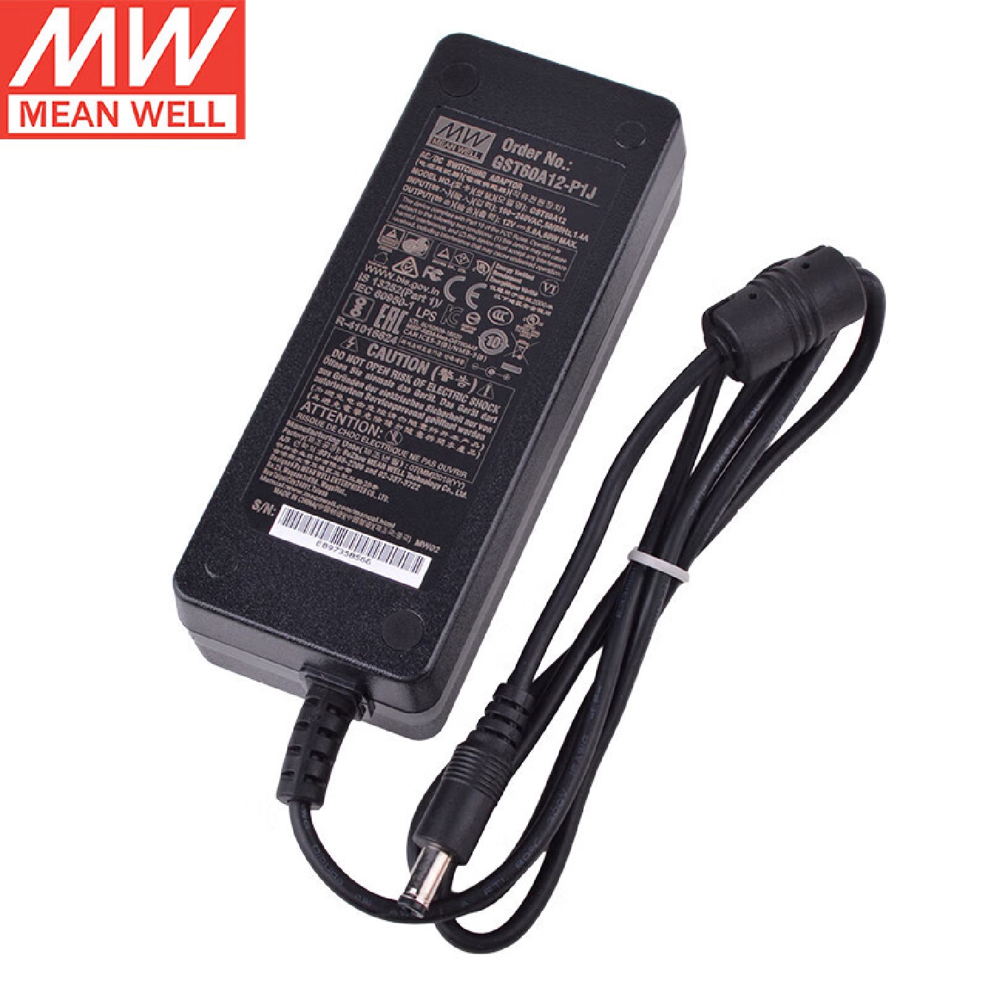 明纬（MEANWELL）GST60A12-P1J电源适配器三插进线12V5A（广州
