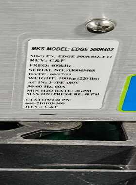 MKS射频电源EDGE500R40Z议价询价