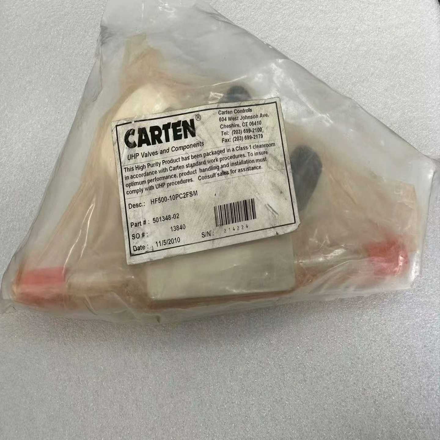 美国CARTENHF500-10PC2FSM，1/2波纹管--议价商品