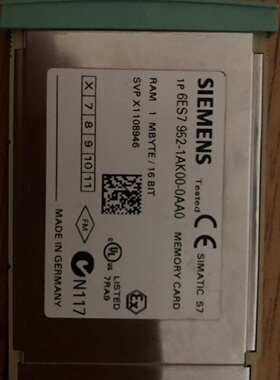 议价拆机西门子400记忆卡，MC952-1MB/RMA西门子内存