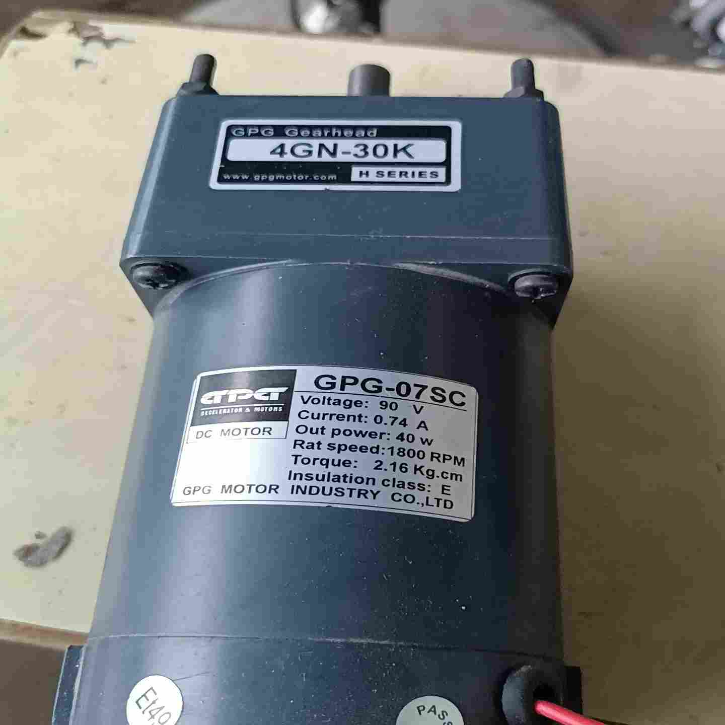 【议价】GPG减速电机共4个40W,减速箱4GN-30K,电机G适用