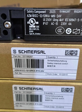 询价*AZM161CC1212RKAM1624V施迈赛安全