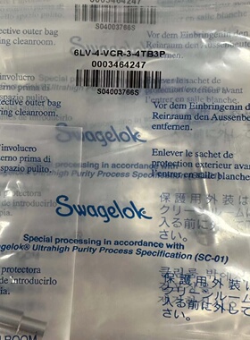 世伟洛克Swagelok6LV4VCR34TB