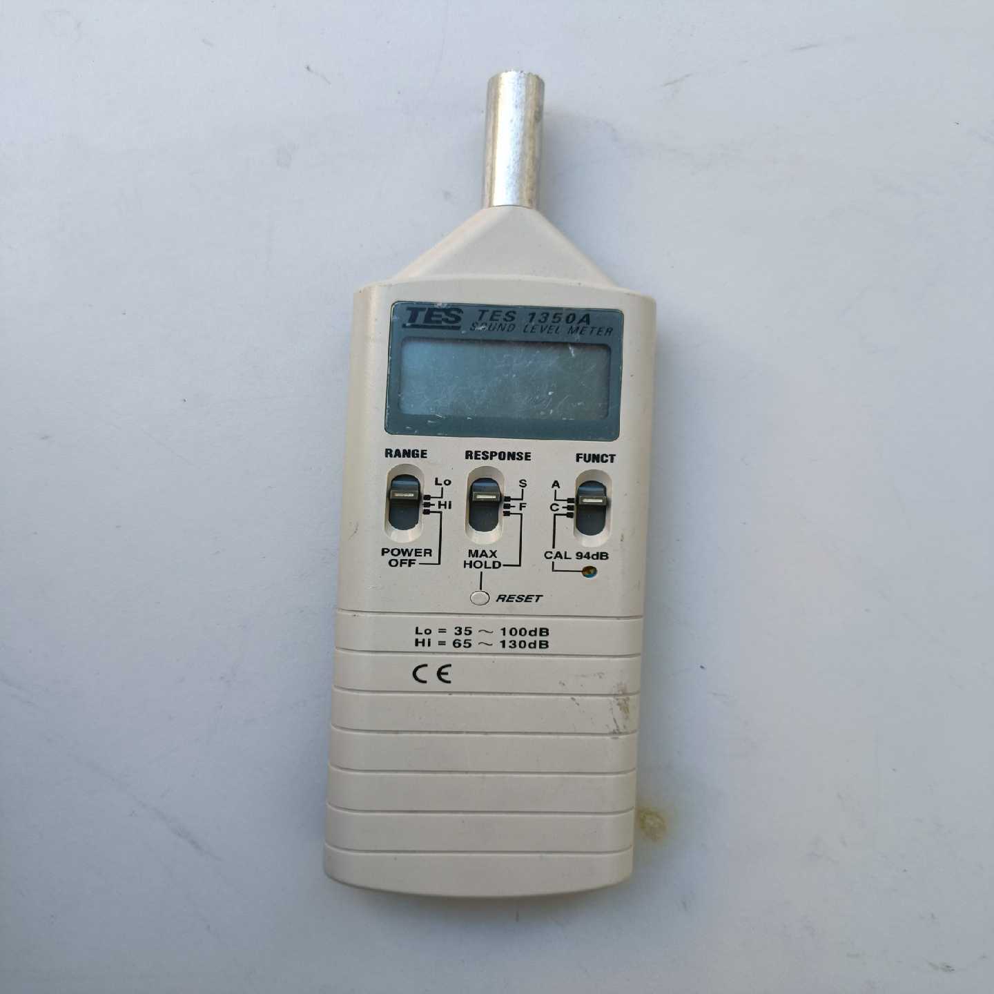 台湾泰仕TES1350A噪音计，功能正常，成色如图，