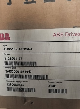 议价ABB变频器ACS51001012A4一台全新原议价