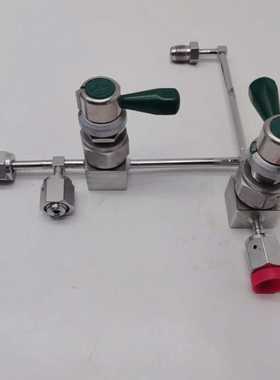 NIUPRO气动阀6LV-DLBW4，绿色手柄，不锈钢材质，--议价商品