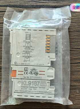 全新原装正品BECKHOFF倍福KL9187模块，实物--议价商品