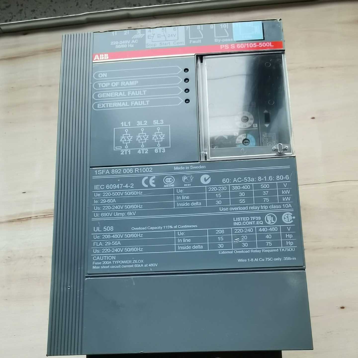 (贝贝商铺)ABB软启动  PSS60/105-500L  30Kw
