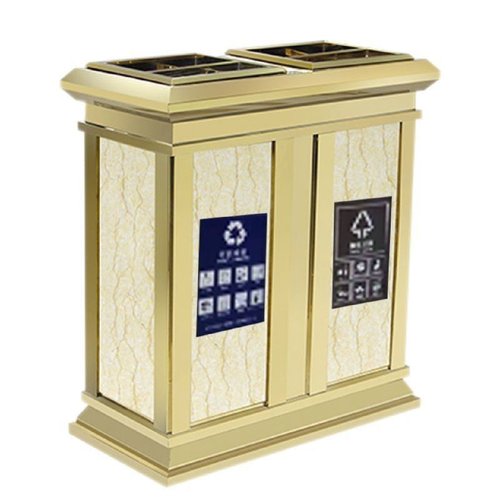 不锈钢垃圾桶带烟灰缸商用公共场所酒店电梯口户外大号立式烟灰桶