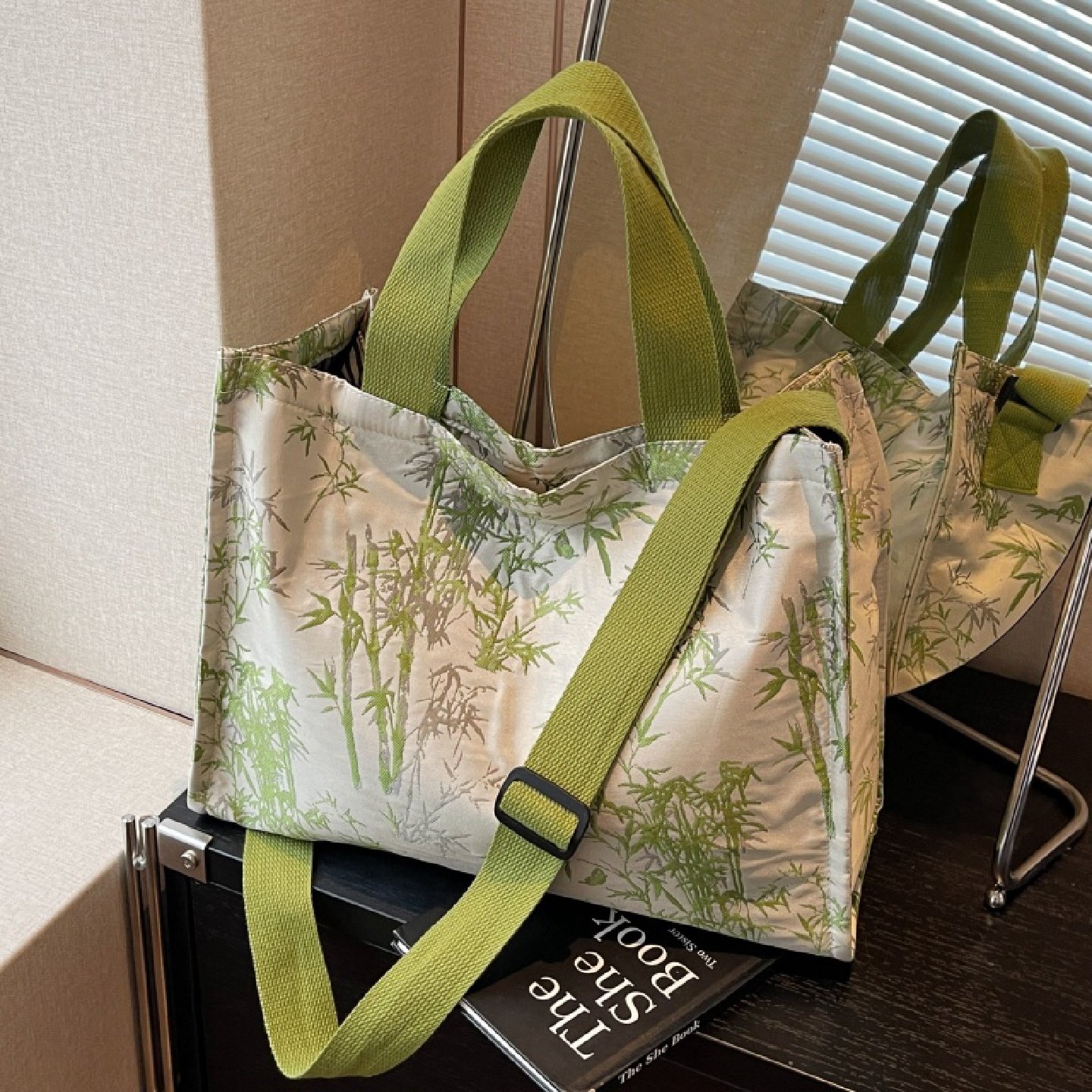 国风刺绣帆布包女大容量外出旅行手提袋单肩斜挎新中式通勤托特包