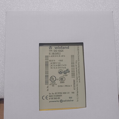 Wieland威琅安全继电器SNO4062K订货号R1.拍前询价