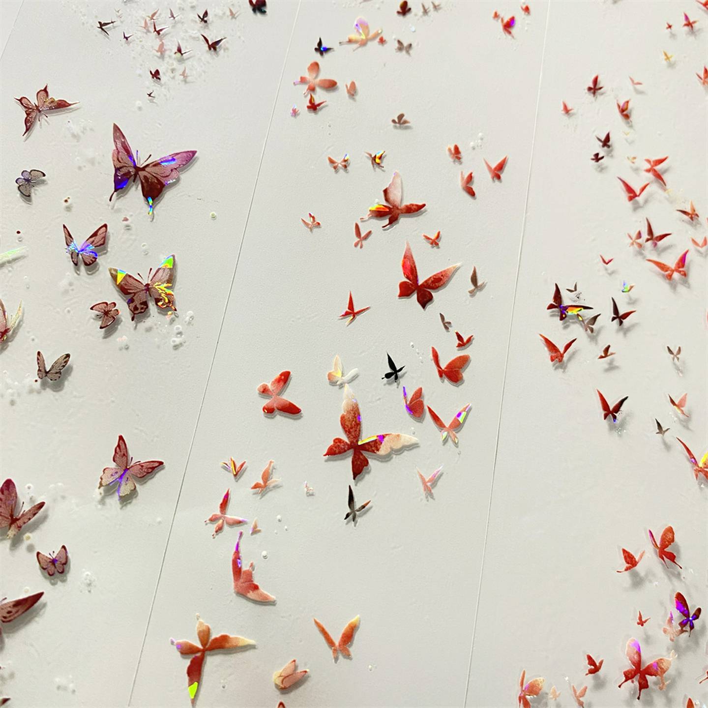 手帐分装胶带f74梦蝶红景物志贝壳光小PET古风素材账流麻贴纸咕卡