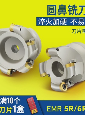 EMRW圆鼻刀盘RPMT1204R4R5R6牛鼻面铣刀盘ERPTRS506380100