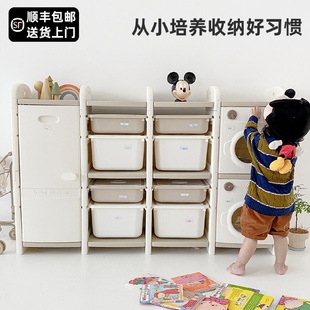 7Wbabysoul宝宝玩具收纳架家用婴儿用品收纳柜儿童置物整理箱储物