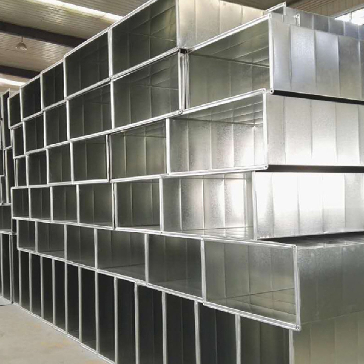 工厂直营镀锌白铁皮通排风管方形角铁共板风管不锈钢消防排烟风管,基础建材,风管,淘宝优惠券,粉丝福利购,淘宝优惠卷