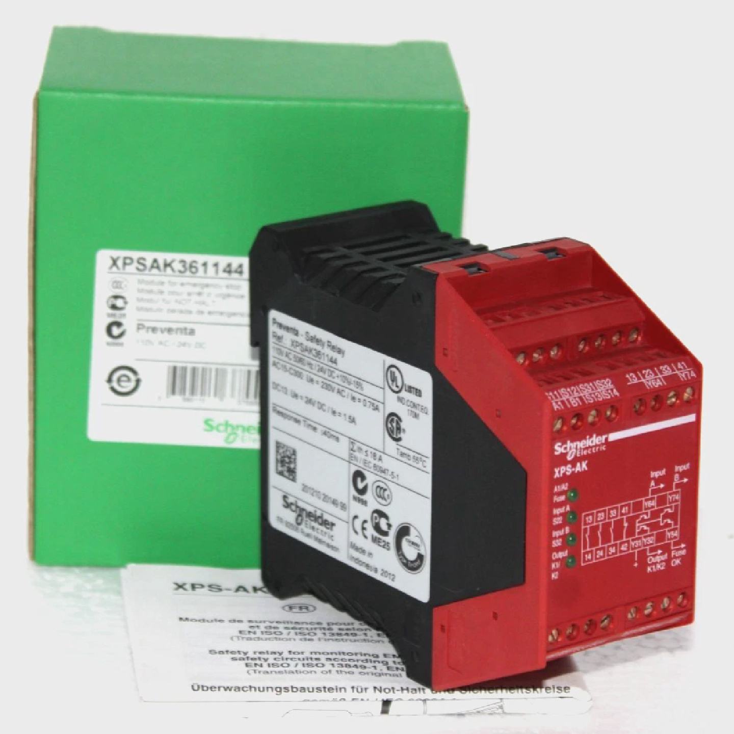 Schneider XPSAK361144 Emergency Stop Prevention Module 110V - 实物图