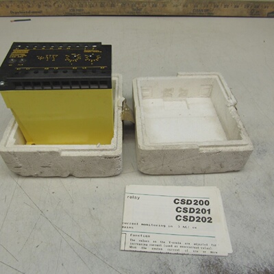 BENDER STROMRELAIS CURRENT RELAY CSD 202 NEW IN BOX  MAKE OF