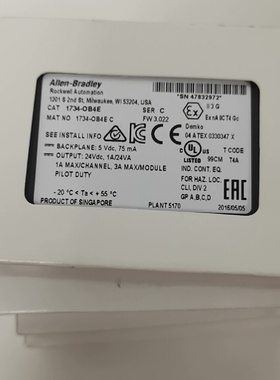 【询价】A 1734-0B4E ，AB1734-OB4E 正