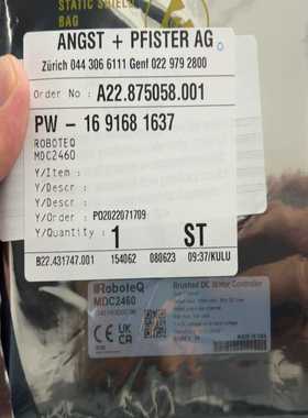 ROBOTEQ舵轮驱动器，MDC2460，全新原装…--议价商品