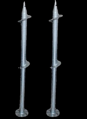 热镀锌太阳能发电螺旋地桩光伏发电地桩预埋件灌注桩大棚地桩蛟龙