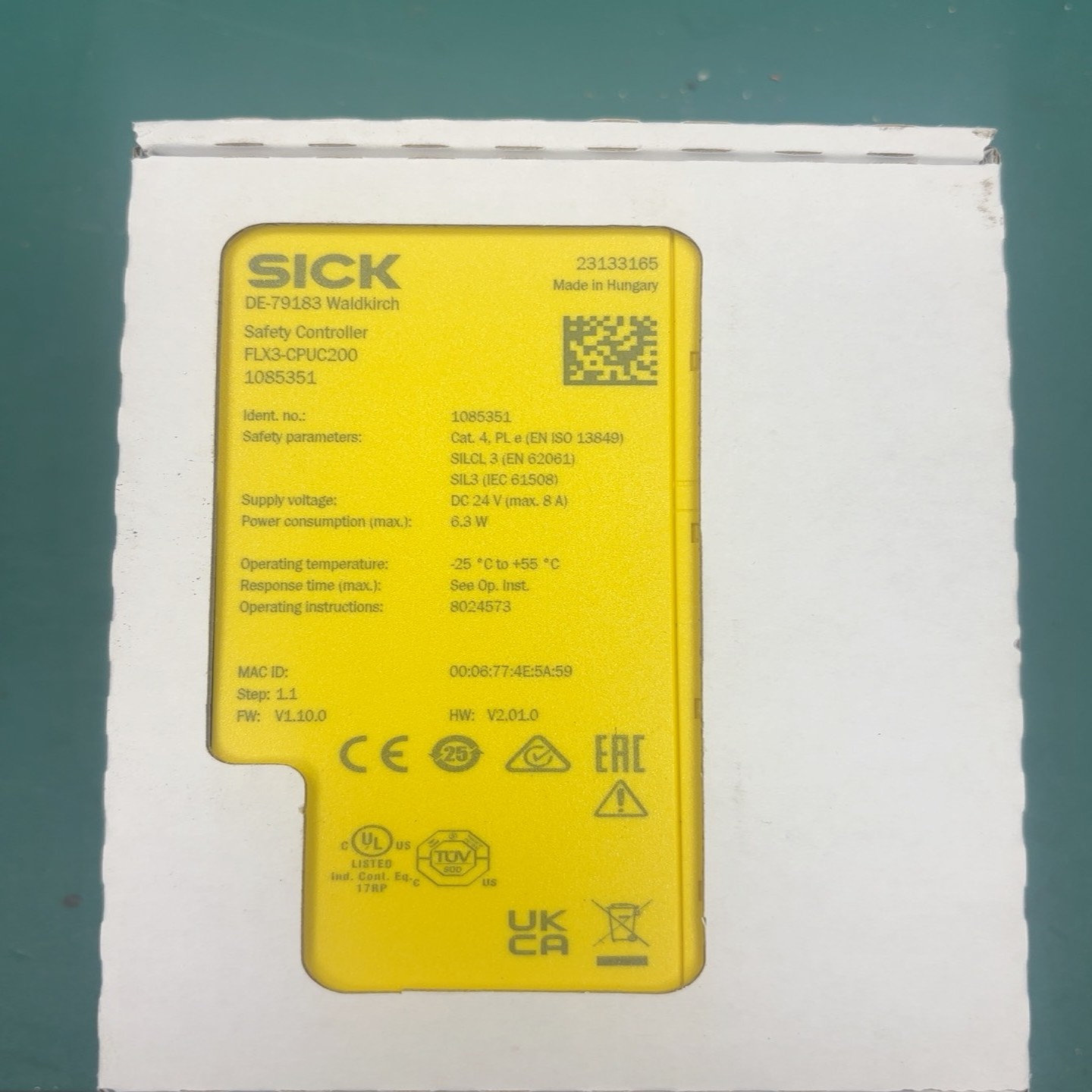 询价SICK西克安全控制器FLX3-CPUC200，匈牙利原装进