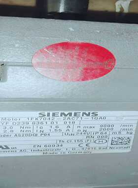 【星慕电子】1FK7042-2AC71-1QA0不带编码器，功能测试正常