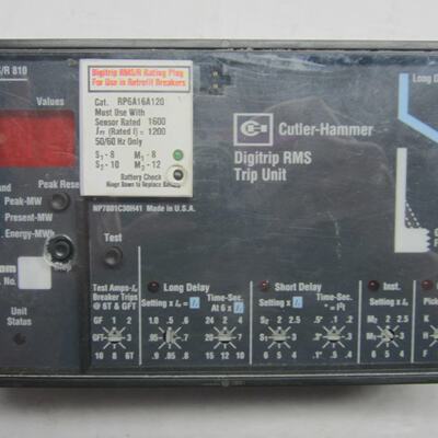Usato CUTLER HAMMER RP6A16A120 Digitrip RMS Scatto Unit