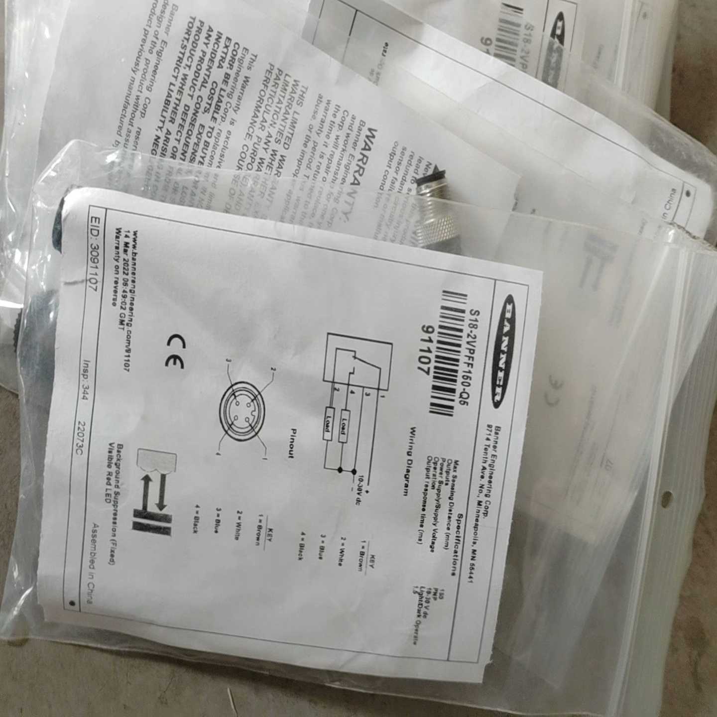 S18-2VPFF150-Q5邦纳BANNER光电传感器全询价