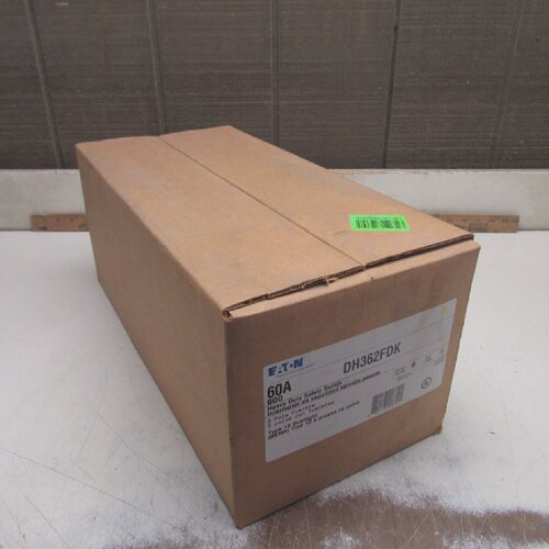 EATONDH362FDK60A600V3POLE类型12DUSTTIGHT可熔SERB全新带盒MO