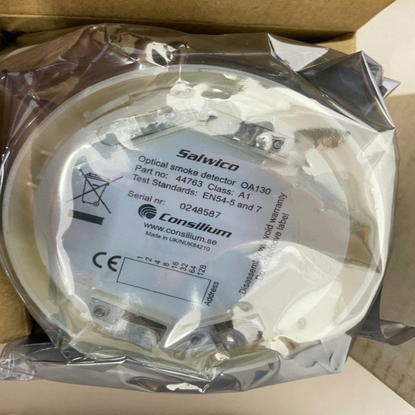 【请询价】consilium康斯廉烟雾探测器OA130