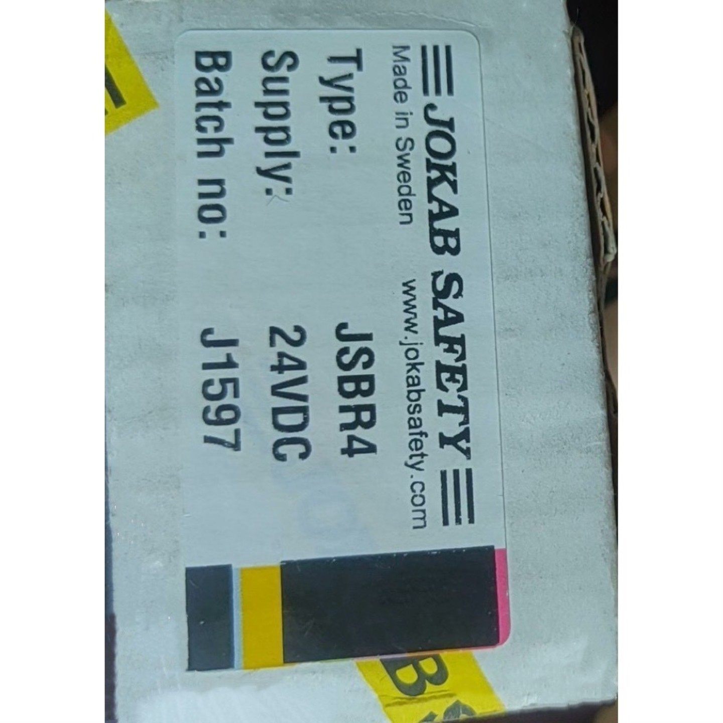 售前询价JSBR4 24VDC 瑞典佳可保JOKAB SAFETY安