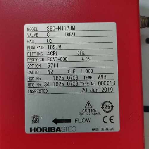 询价Horiba流量计SEC-N117JM，O2，10SLM，厚
