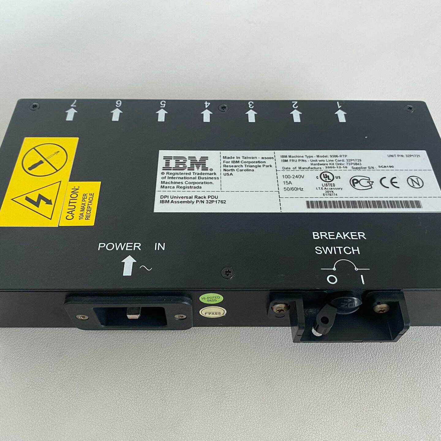 IBM电源分配器DPI通用机架7口--议价商品