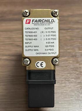 议价FairchildTD7800401压力控制器未
