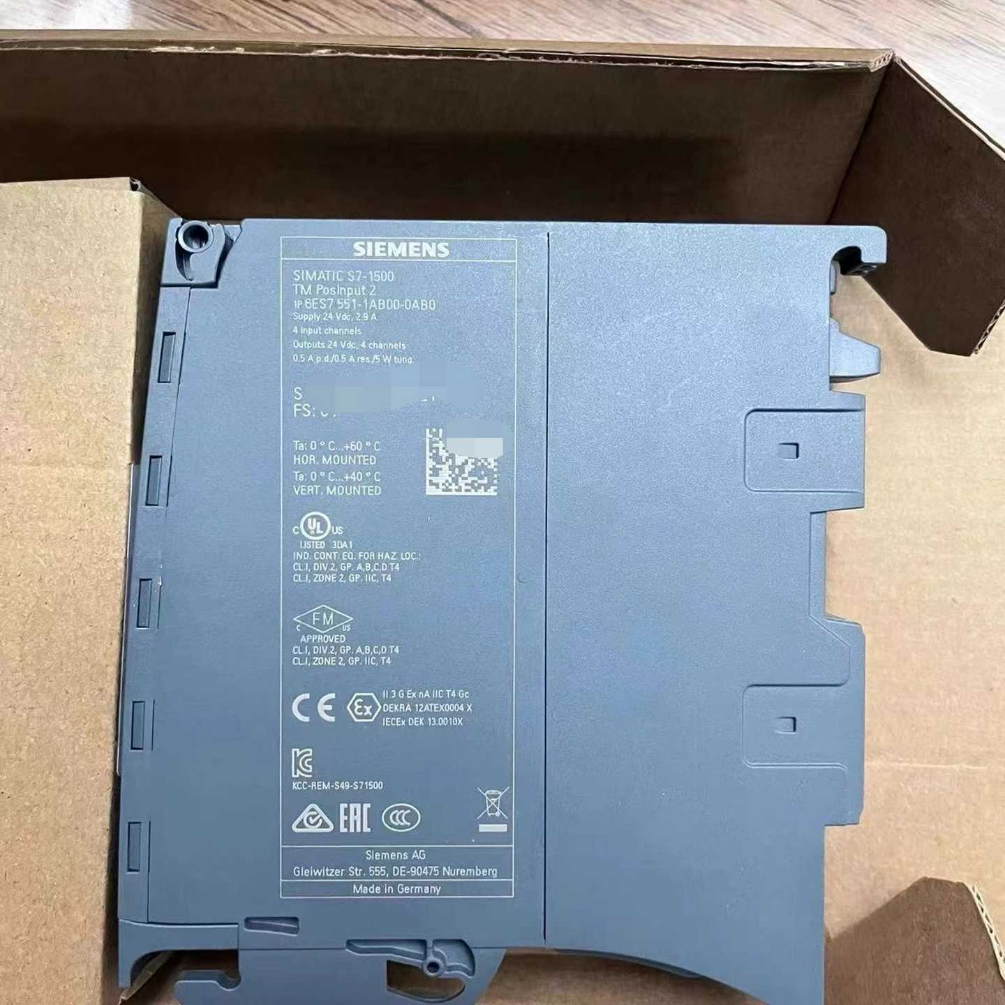 西门子6ES7551-1AB00-0AB0二手裸机99新--议价商品