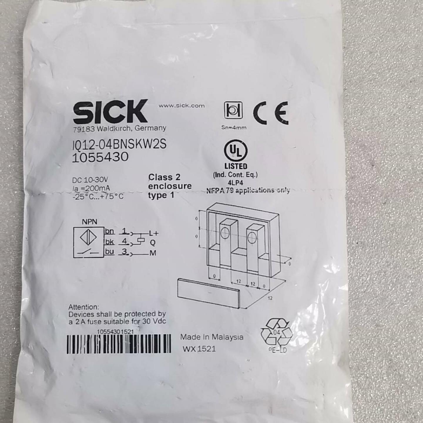 （议价)议价全新SICK西克传感器型号IQ12-04BNSKW2S